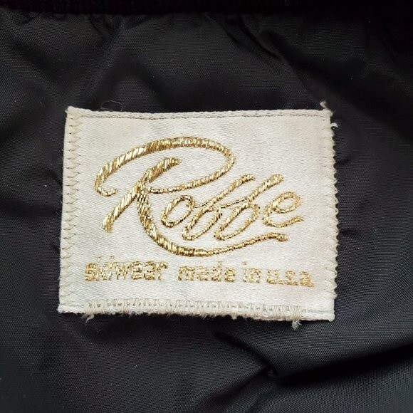 Vintage 80's Roffe Gray & Black Down Puffer Vest - Picture 5 of 10